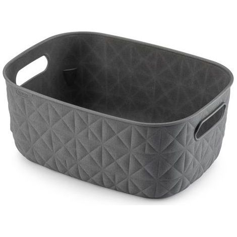 cesto portabiancheria keter "curver softex" antracite 26,4x19,4x11,1 cm