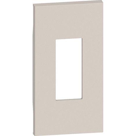 Plastron de finition Living Now pour toutes prises RJ45 2 modules sable BTICINO BTKM07M2 (1/2)