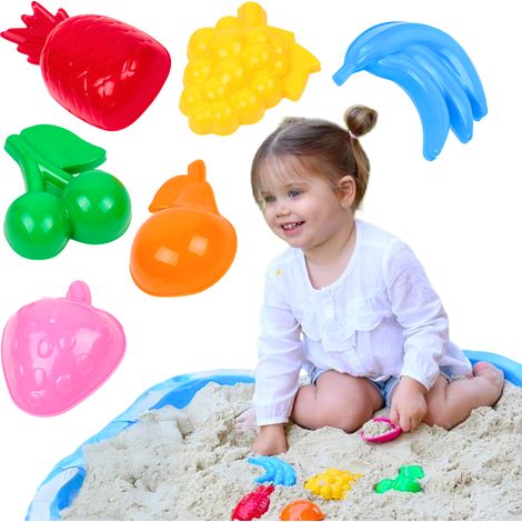 Sandkasten-Formenset, Sandformen, bunte Früchte (1/5)