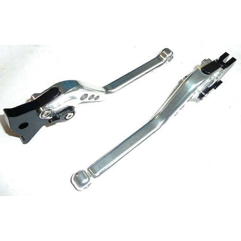 LEVIERS DE FREIN ET D'EMBRAYAGE LONGS ARGENTÉS POUR YAMAHA XT600 ZE TENERE 1987-1992 ROUTE ( )