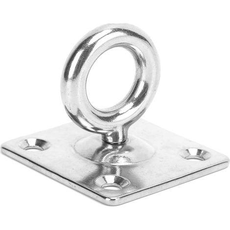 Kit di sospensione per sedia amaca in acciaio inox - ganci da soffitto resistenti per la sospensione (viti M8 incluse) (1/5)