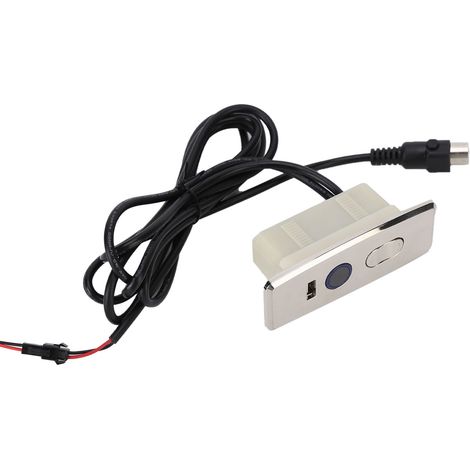 Télécommande pour canapé électrique, vérin linéaire DC à balais, 3 boutons avec bande lumineuse, câble 1M, connecteur droit à 5 broches