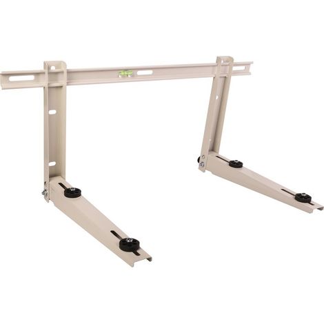 Plombservice – Support mural réglable pour climatiseur – Charge maxi 150kg – Longueur 800mm – Pour PAC air - air – Fixation robuste