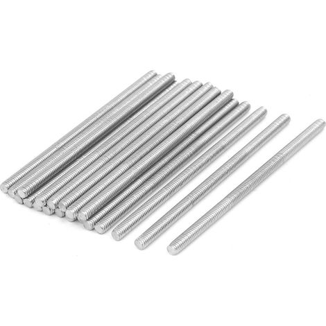 20 Tige Filetée, Acier Inoxydable 304, M4 x 80mm, Pas 0.7mm, Pour Bricolage