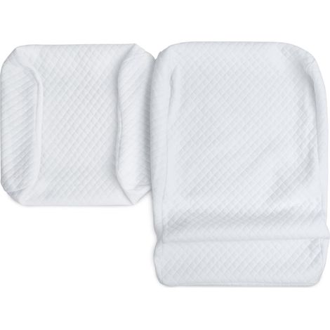 Paire de taies d'oreiller de rechange, lavables en mousse à mémoire de forme, pour couples (1/4)