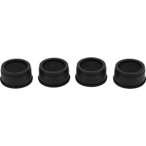 4 Patins Ronds Pieds de Meuble Caoutchouc Mousse Anti-Dérapants Rehausseurs Surélévateurs Protection Sol Lot (1/5)
