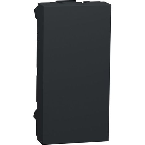 obturateur - 1 module - anthracite - schneider unica nu986554