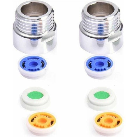 2 Pièces Douche Réducteur, Limiteur de Debit d'Eau Douche, Douche Limiteur de Réducteur Réducteur de Débit Réglé pour Cuisine, Salle à Manger, Salle de Bain (1/5)