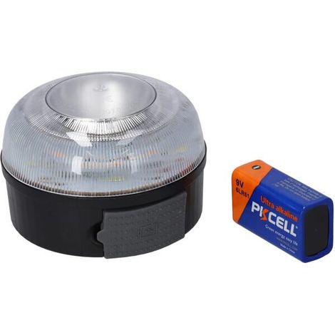 Faro de emergencia destellante/rotativo V16 - 9 V 谩mbar/blanco UNIVERSAL LA20112 (1/5)