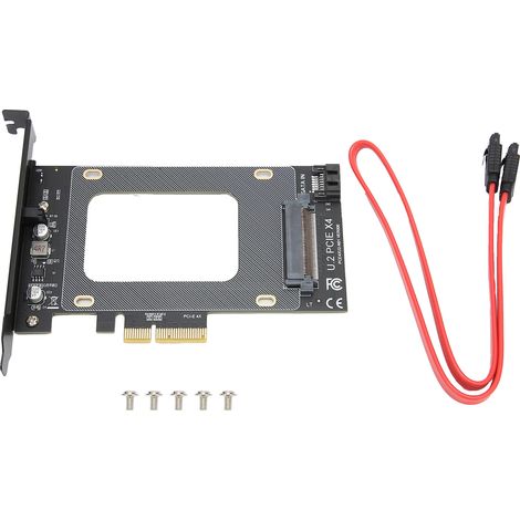 PCI-E 4X auf U.2 SFF-8639 Erweiterungskarte für NVMe SSD, Hochgeschwindigkeitsübertragung (1/5)