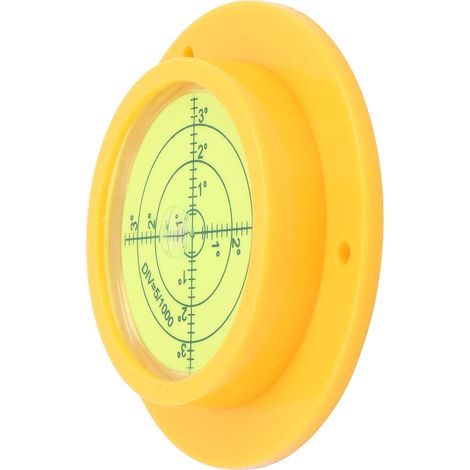 Bulle de niveau 90mm, ABS avec échelle, niveau à bulle rond transparent portable, pour balances caméras électroniques (1/5)