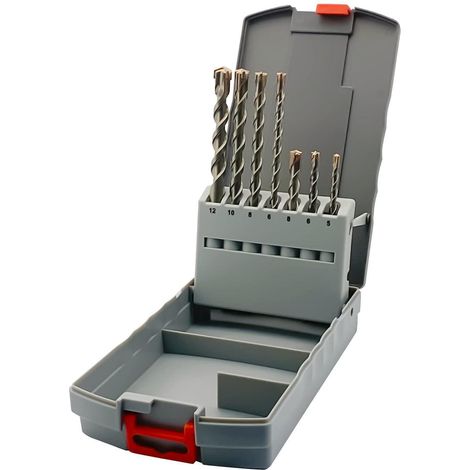 Hammerbohrer SDS Plus 7-teilig Hartmetallspitze für Beton (1/5)