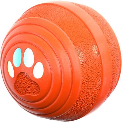 Jouet interactif pour chien avec 4 modes de jeu, roulement de balle automatique, coque en TPU durable et rechaable (petites et moyennes tailles). (1/5)