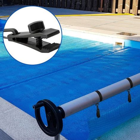 Kit Accessoires Enrouleur Couverture Solaire Piscine - 18 Pièces - Compatible Piscines Hors Sol - Épaisseur 8 À 16 Mm - Polypropylène Et Plastique (1/5)