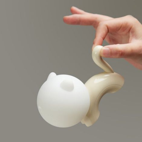 Veilleuse Lapin - 3 W - Lumière Chaude 3000 K - Minuterie 60 Min - Silicone Souple - Pour Chambre Et Dortoir - 1 Pièce (1/5)