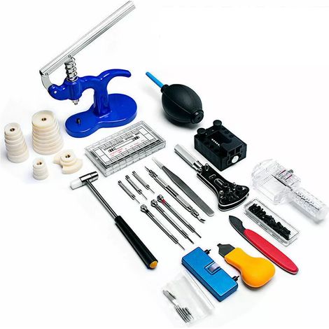 Kit d'outils de réparation de montres (600 pièces) : outil pour retirer les ressorts. (1/5)