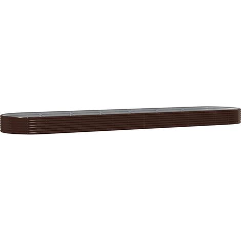 Maison Exclusive - Hochbeet Verzinkter Stahl 600x140x36 cm Braun
