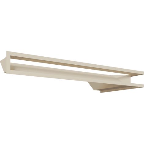Eck-Lüftungsgitter LUFT links 80x40x9 Creme (1/5)