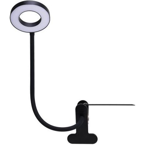 Lampe de bureau LED à clipser Lampe de lecture à clipser flexible à 360 ° Lampe de bureau à LED USB pour étudier et travailler, Noir (1/5)
