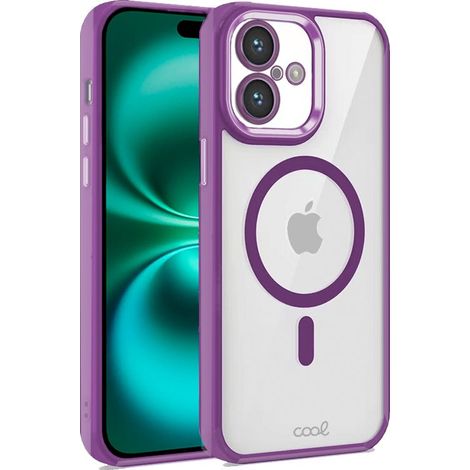 Carcasa COOL para iPhone 16 Plus Magnética Borde Violeta