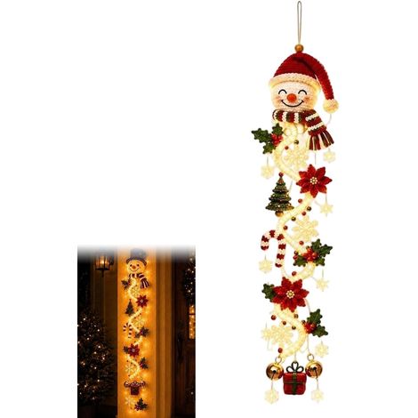 Leuchtender Weihnachts-Türhänger mit LED-Beleuchtung, vertikal (1/5)