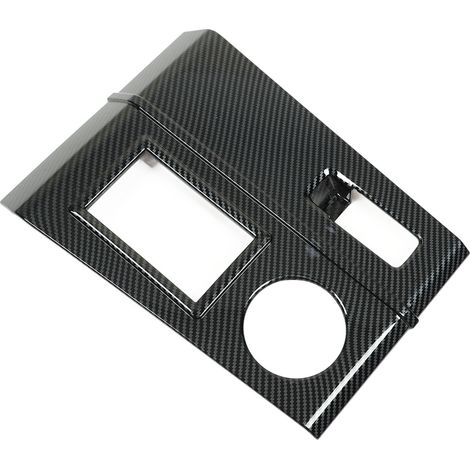Cache boîtier levier de vitesses en fibre de carbone pour Mitsubishi Outlander 2023, habillage console centrale, protection intérieure, pièce de remplacement (1/5)