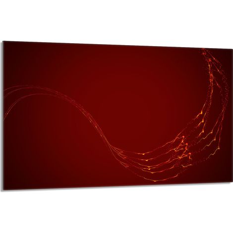 Glasschutzplatte für Herd 80x52 Rot (1/5)