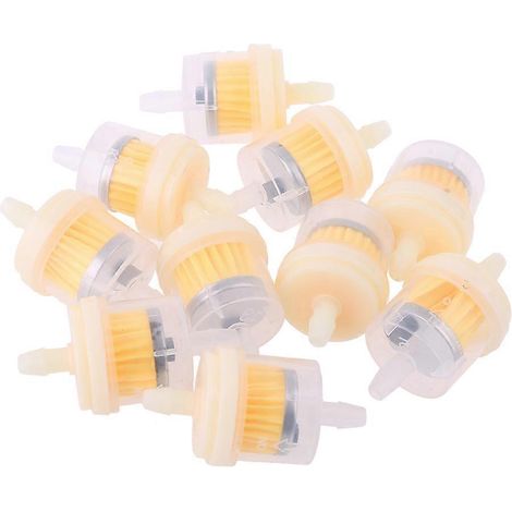 10x 4/25' 4mm Schlauch Motorrad Roller Benzinfilter Klarer Inline-Benzinfilter Neu (1/5)