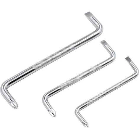 Lot de 3 Tournevis décalés avec Tournevis à tête Plate et magnétique, de Type Z avec Tournevis cruciforme (1/5)