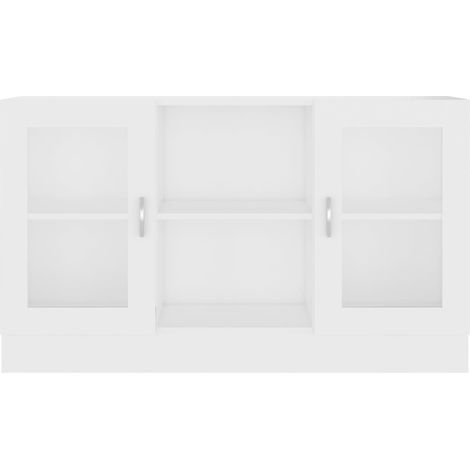 Armoire à vitrine Blanc 120x30,5x70 (1/5)
