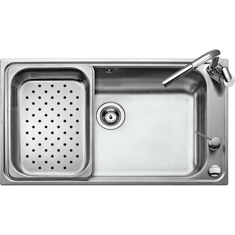 Teka BAHIA 1C PLUS - Fregadero De Cocina Acero 90 Cm 1 Cubeta 0 Escurridor