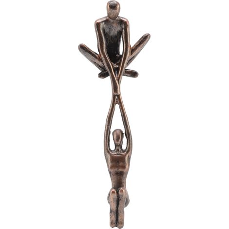 Sculpture Abstraite Couple en Résine - Statue Danse Homme Portant Femme - Décoration Moderne