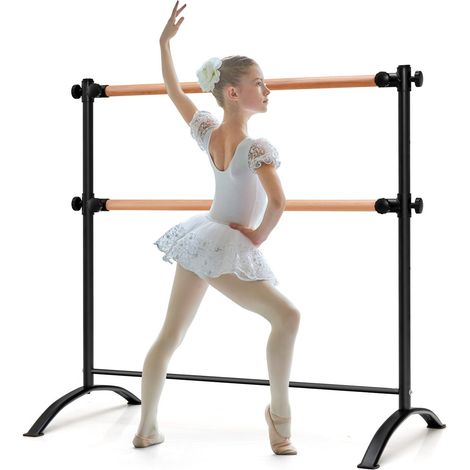 Portable Double Ballet Barre, 4 ft, Adjustable Height (1/5)