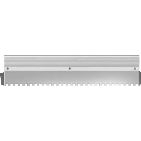 1 - Truelle Dentelée - Peigne à Mortier - Application Rapide Et Uniforme D&39adhésif - Pour Carrelage Sol Et Mur - Argent - 60cm (1/5)