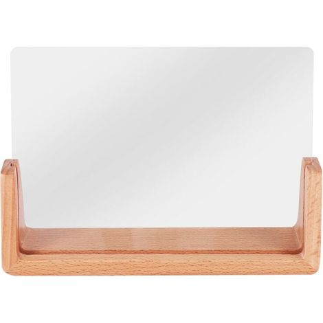 Cornice portafoto in acrilico a forma di U in legno massello per ufficio/camera da letto - 7 pollici (1/4)