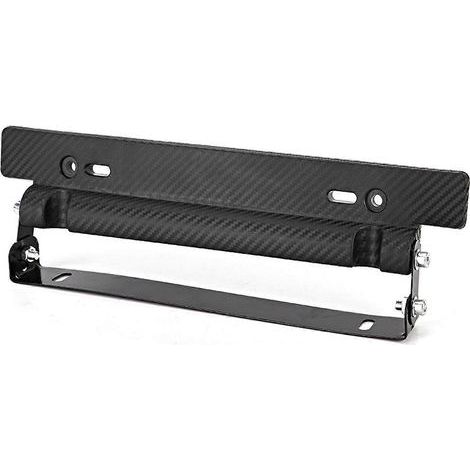 Verstellbarer Kennzeichenhalter in Carbonfaser-Optik für vorne und hinten (US-Stil)