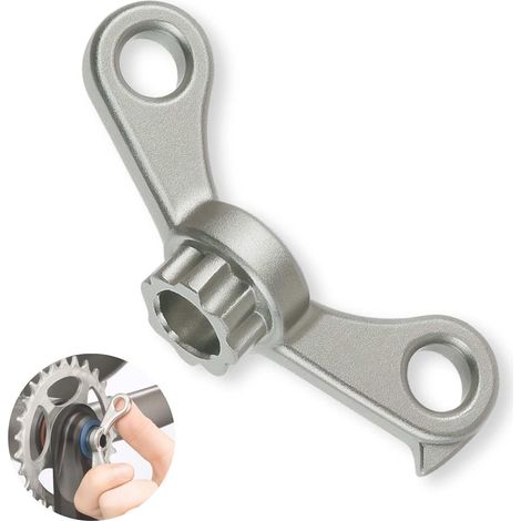 2-in-1-Kurbelabzieher für Shimano-Fahrräder, verchromter Kurbelabzieher zum Entfernen und Montieren von Kurbelkappen mit Haken für einen