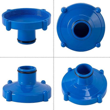 Kit de remplacement pour tuyau de piscine (lot de 2), adaptateur pour tuyau d'aspirateur d'écumoire, compatible avec les systèmes de piscine à filetage de 32 à 80 mm. (1/5)