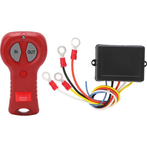 Kit de télécommande de treuil sans fil avec indicateur Lumière 9-30V 434 MHz Universal imperméable pour le VUS VAT de camion (1/5)