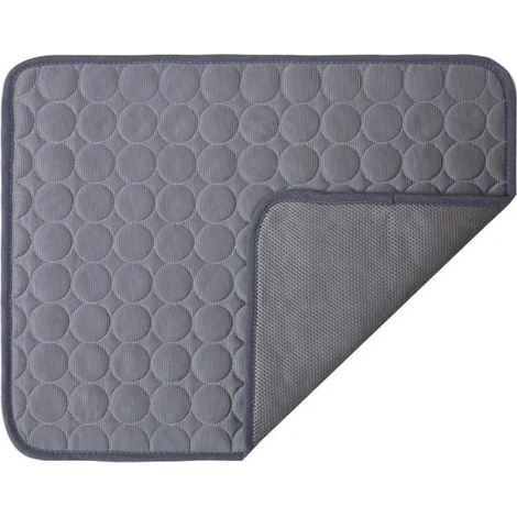 Tapis rafraîchissant pour chien et chat, gris, 100 x 70 cm - XL (1/5)