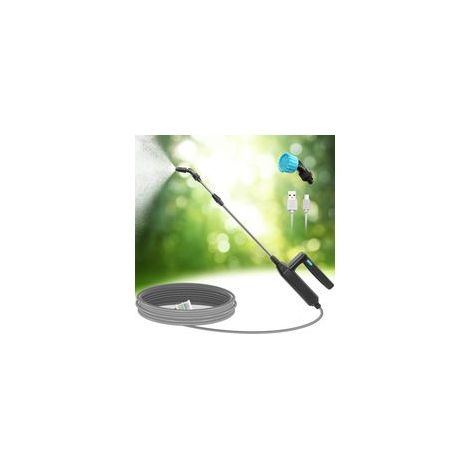 Pulvérisateur électrique, pulvérisateur de toiture électrique à lance télescopique, pulvérisateur de jardin rechargeable par USB, pulvérisateur de jardin portable avec buses et tuyau de 2/3/5/8 m (B,