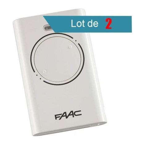 Telecomando FAAC XT2 868 SLH NERO Confezione da 2 - Bianco (1/2)