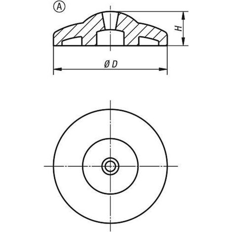 KIPP Teller ECO Form A Edelstahl Ø 30mm (1/2)