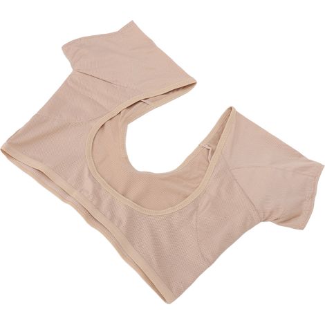 Gilet anti-transpiration sous les bras, séchage rapide, respirant, en maille, réutilisable, pour femmes et filles, couleur chair, taille L (1/5)