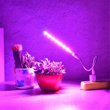Lampe De Croissance Led - Support Réglable - Pour Plantes D'intérieur Serre Et Bonsaï - 17 8 Cm - En Plastique - 1 Pièce (1/5)