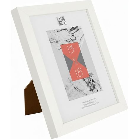 CORNICE 'DUBOIS' cm 18 x 24 con portafoto - bianco