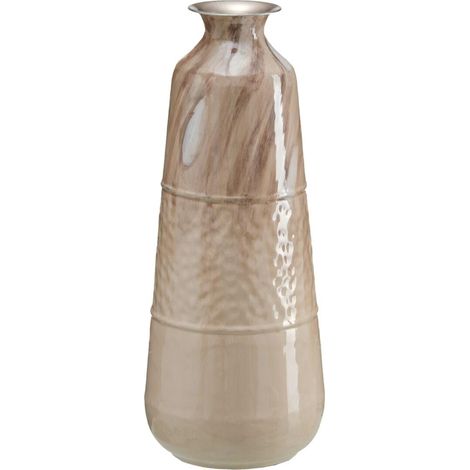 Vase Beige Fer 28 x 28 x 68 cm