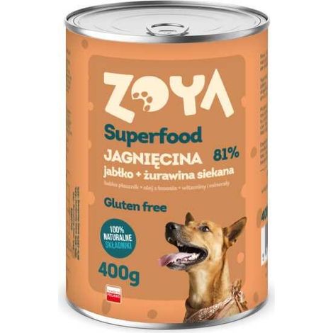 ZOYA Lamm Superfood Nassfutter für Hunde 6x400g