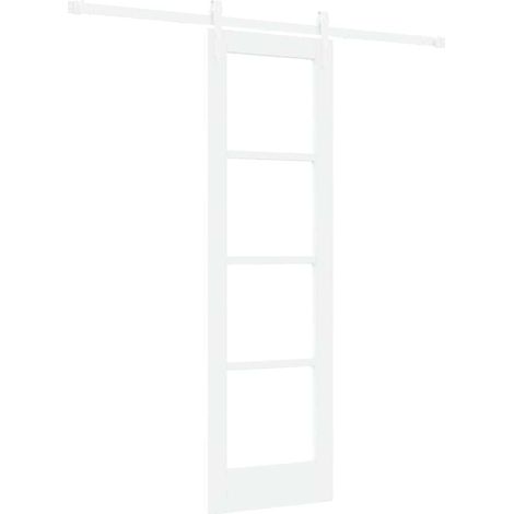 Maison Exclusive - Schiebetür Weiß 61 x 198,5 cm Massivholz Kiefe