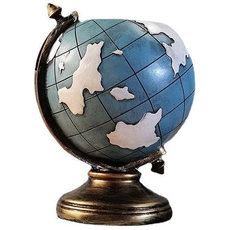 Porte-stylo vintage en forme de globe terrestre, décoration rétro pour enfants, maison, bureau, école, cadeau pour hommes (1/4)